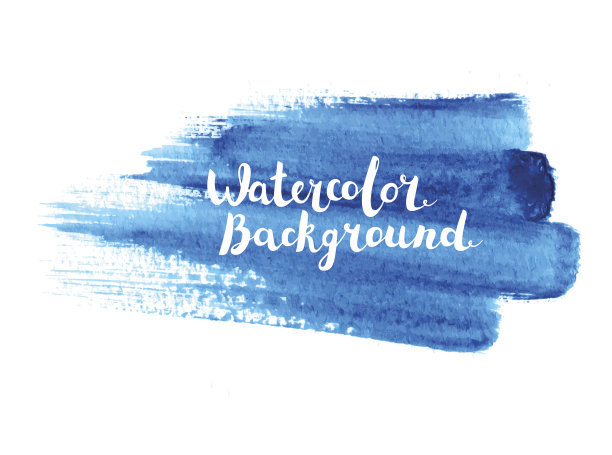 水彩画笔描边图片下载