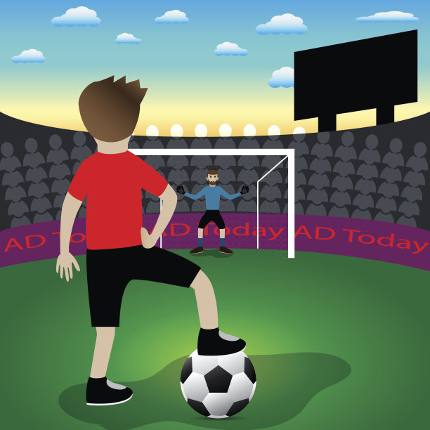 运动概念，球员把他的腿放在球上-向量图片下载