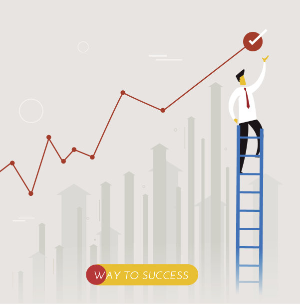 商人爬楼梯图片下载