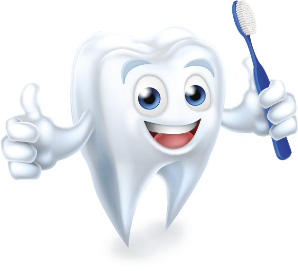 牙齿与牙刷的吉祥物图片下载