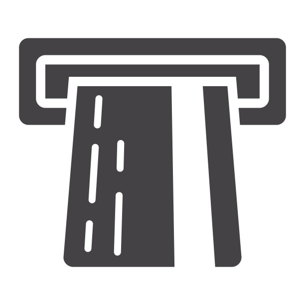 ATM信用卡符号图标，商业和金融，现金符号矢量图形，白色背景上的固体图案，每股收益10。图片下载