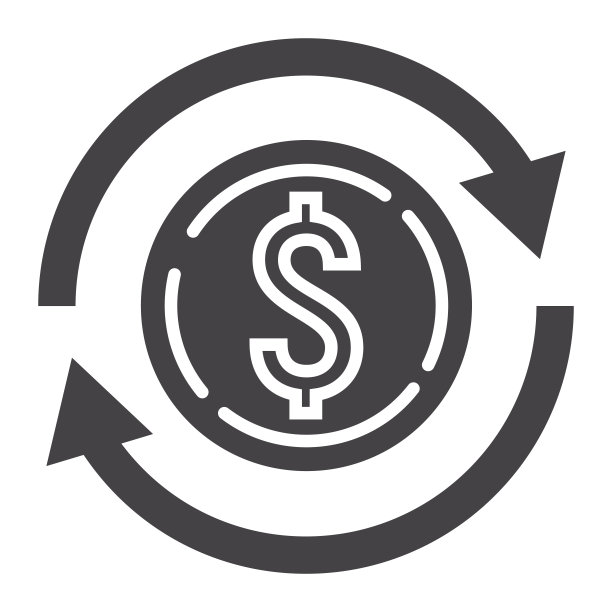 交易所符号图标，商业和金融，美元符号矢量图形，白色背景上的固体模式，每股收益10。图片下载