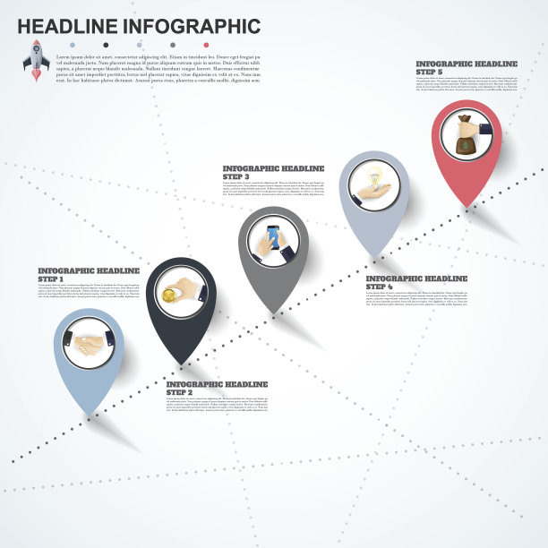 摘要信息图形数字选项模板。矢量插图。可用于工作流布局，图表，业务步骤选项，横幅，网页设计。图片下载
