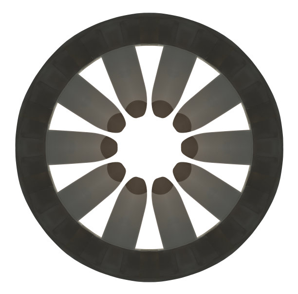 白色上的潮汐涡轮机图片下载