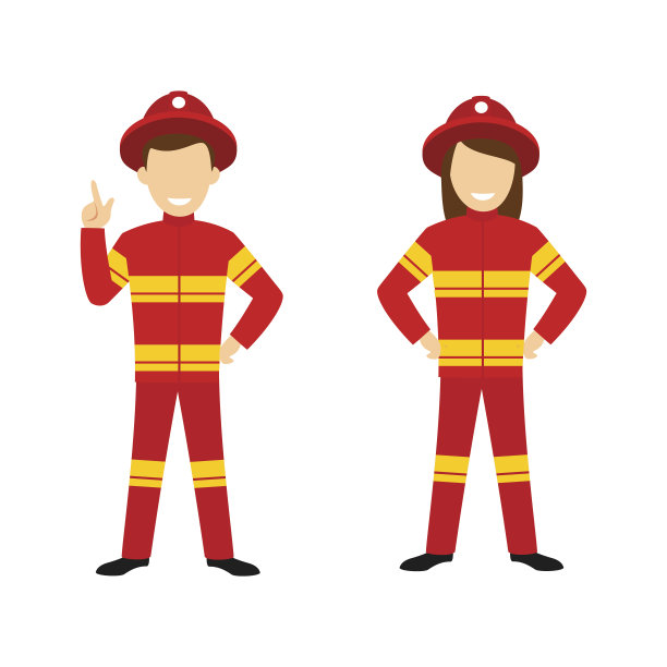 消防员的角色素材图片