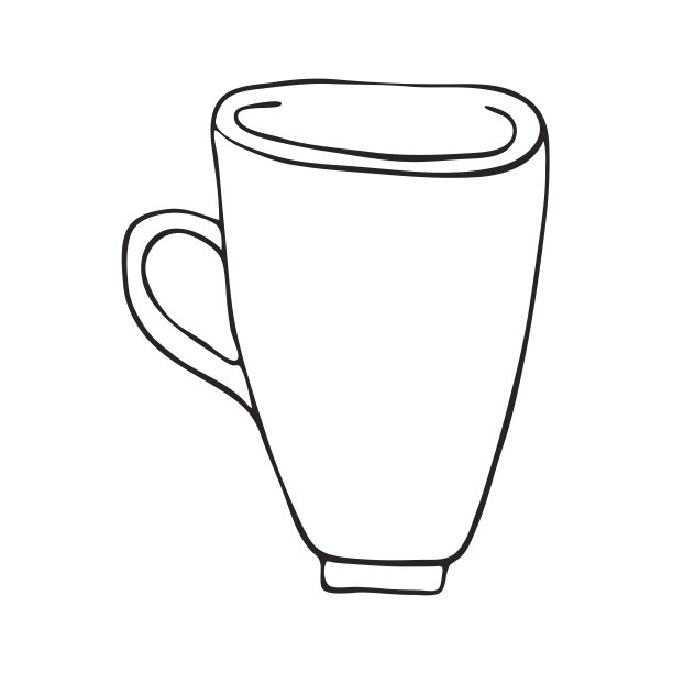 画圆圈。无色。手绘矢量图。图片下载