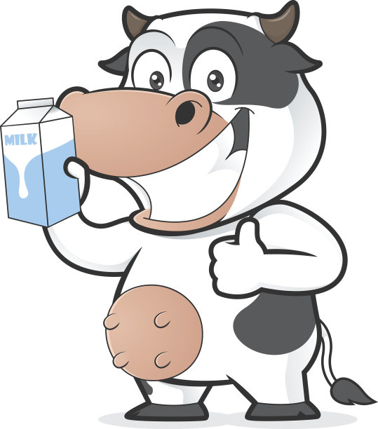 奶牛装奶盒图片下载