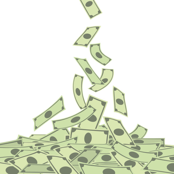 下降的钱图片下载