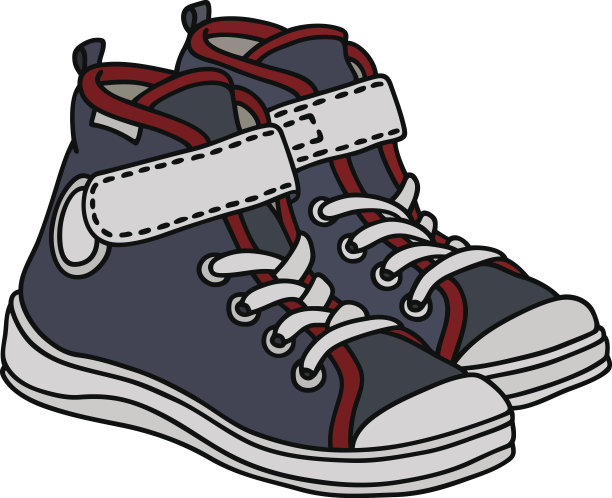 灰色儿童运动鞋图片下载