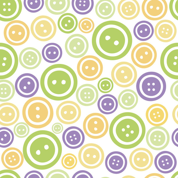 无缝彩色按钮图案背景图片下载