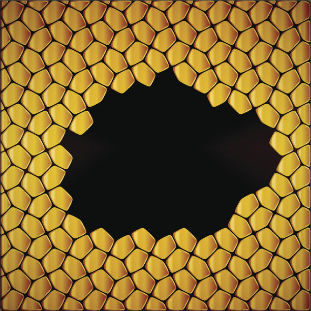 金色抽象背景与文本的地方。马赛克材质图片下载
