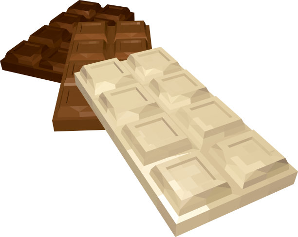 白牛奶和黑巧克力分离在白色。图片下载