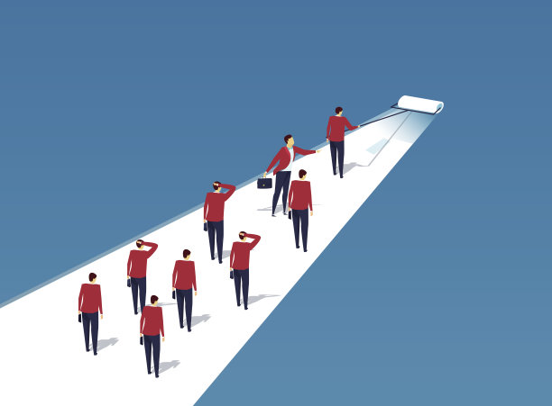 领导者为团队创造前进的道路素材图片