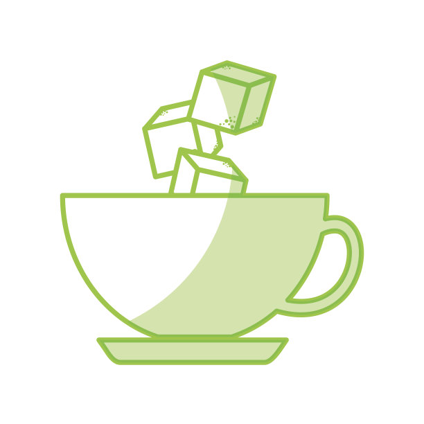 咖啡杯里放着方糖图片下载