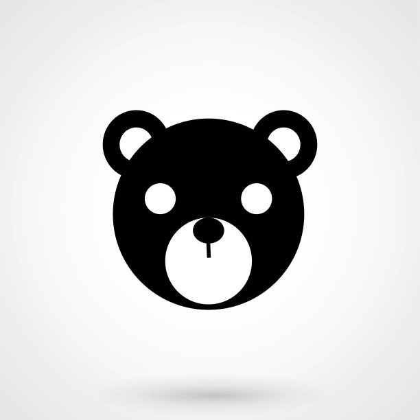 Bear图标矢量平坦图片下载