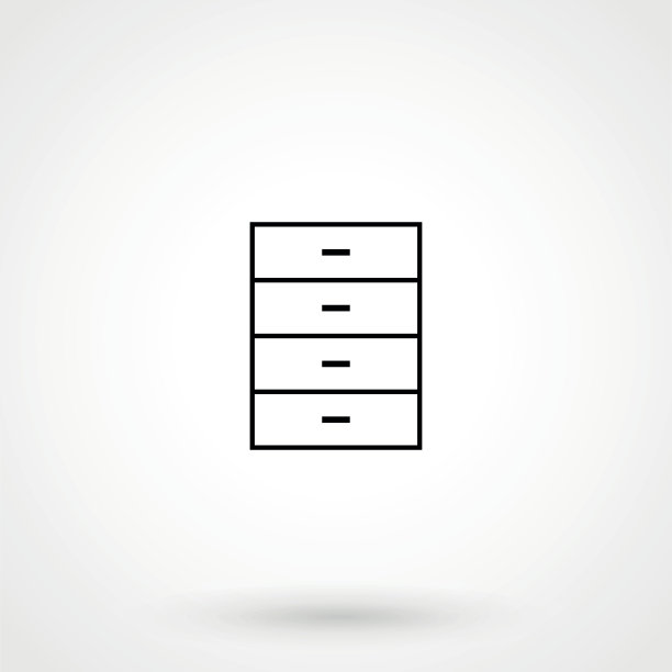 碗柜图标矢量平面图片下载