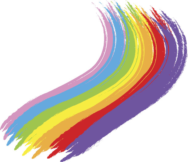 彩虹画水彩背景图片下载