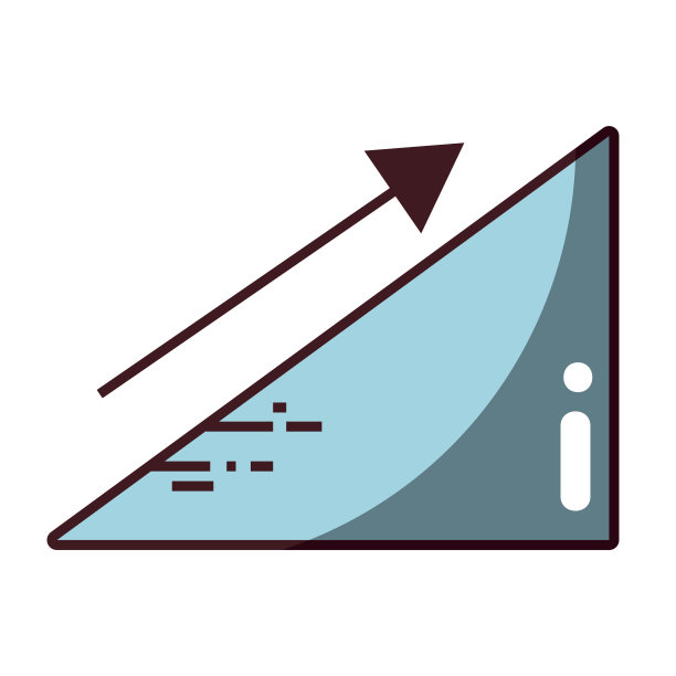 财务三角，箭头指向业务文件图片下载