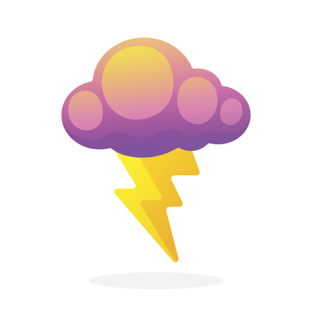 闪电与云图片下载