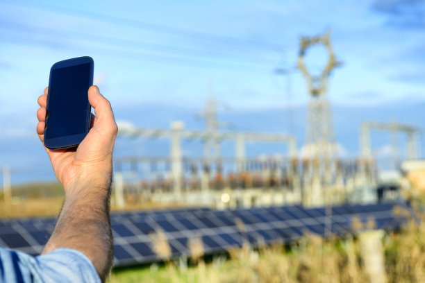拍摄太阳能电池板场地图片下载