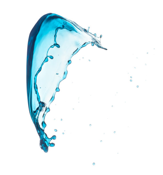 蓝色的水溅图片下载