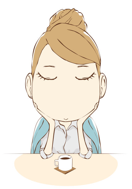 コーヒーと女性图片下载