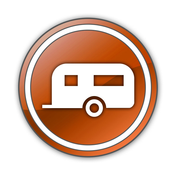 图标，按钮，象形图露营拖车图片下载