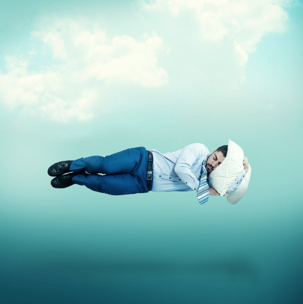漂浮在空中的男人素材图片