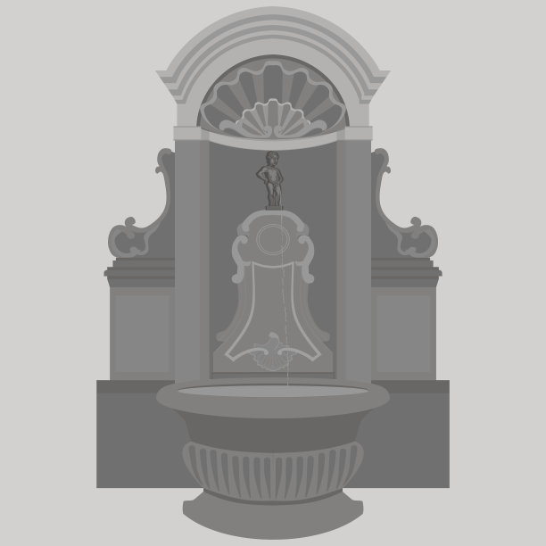 比利时布鲁塞尔有一座著名的男孩雕像。图片下载