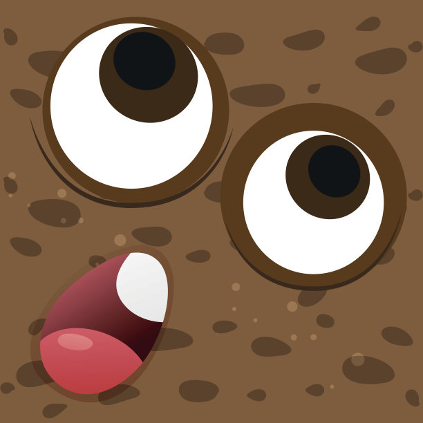 面部表情在棕色的背景图片下载