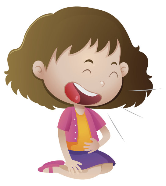 小女孩独自笑着图片下载