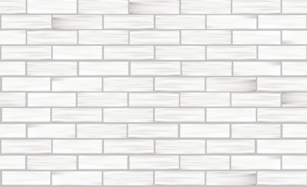 砖墙白色纹理。无缝模式图片下载