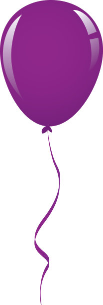 紫色的气球带图片下载