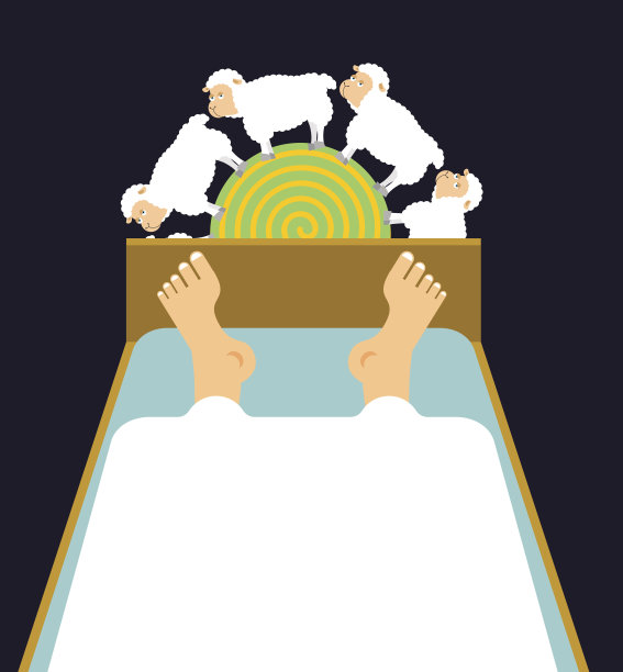 催眠羊入睡。Hypno农场动物图片下载