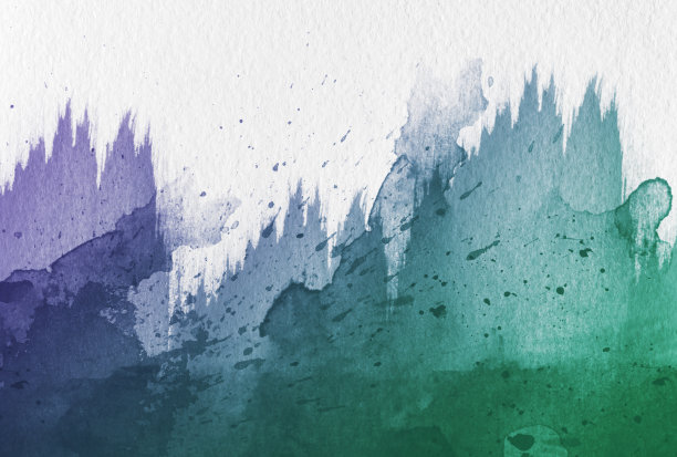 白色背景上的抽象水彩艺术照片。水彩背景图片下载