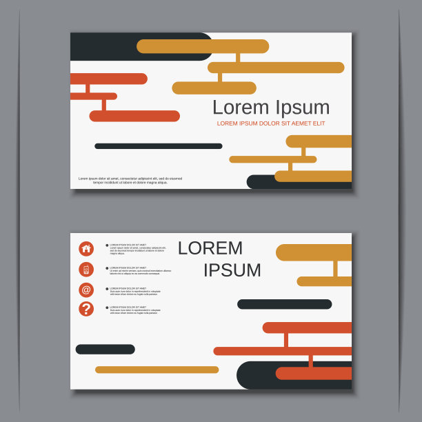 商务拜访卡矢量模板图片下载