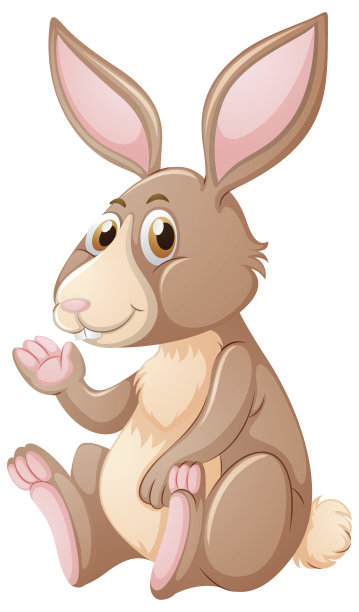 棕色皮毛的兔子图片下载