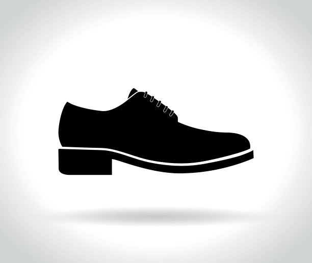 男鞋图标上的白色背景图片下载