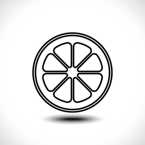 柠檬，橙子，青柠，柚子片，白色背景图片下载