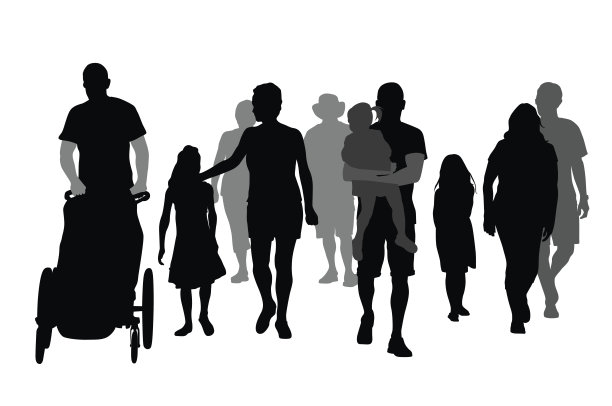 家庭走素材图片