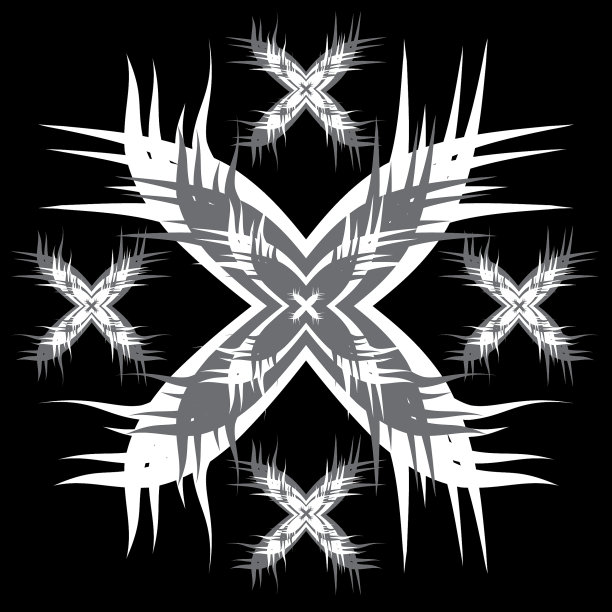 无缝图案抽象蝴蝶形状图片下载