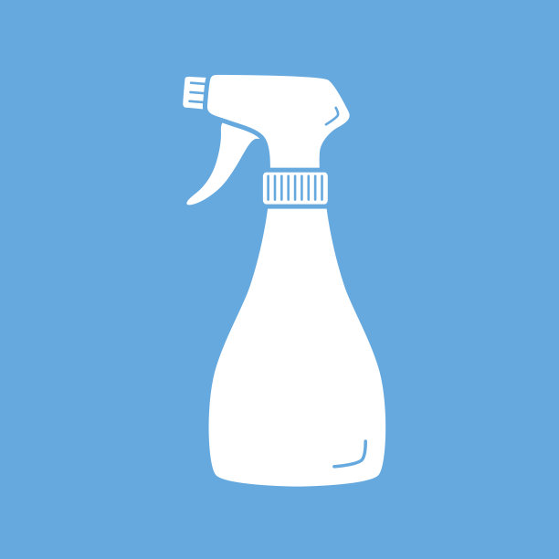 清洁喷雾瓶图标。图片下载