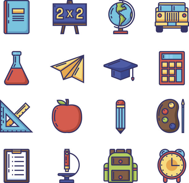 教育对象图标集图片下载