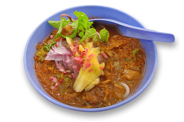 阿萨姆叻沙-马来西亚槟城的传统食物图片下载