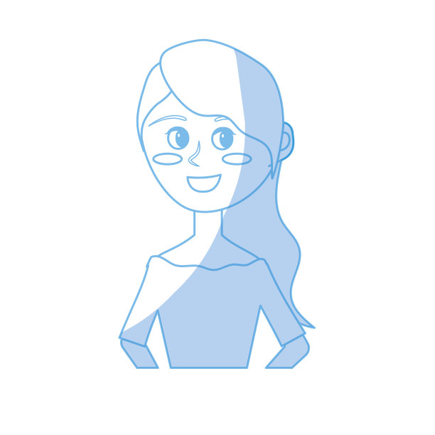 剪影快乐新娘的发型和优雅的礼服图片下载