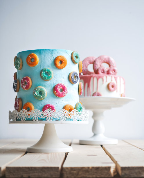 很棒的甜甜圈婚礼蛋糕素材图片