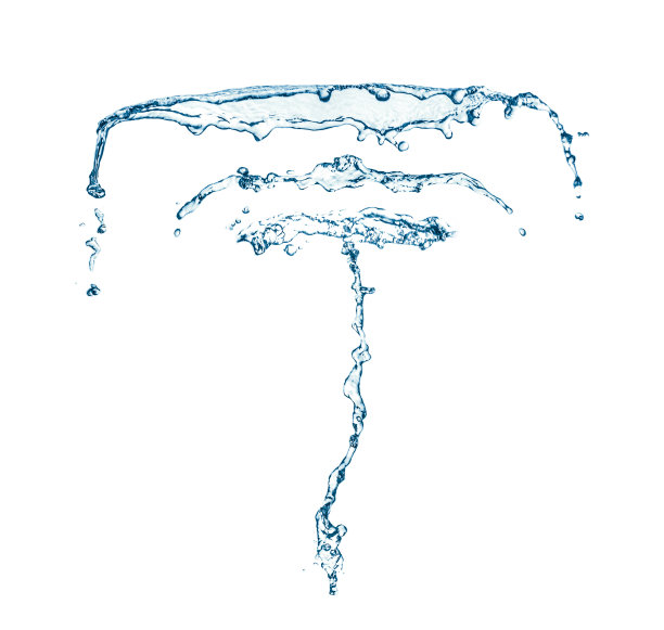喷泉水溅。图片下载