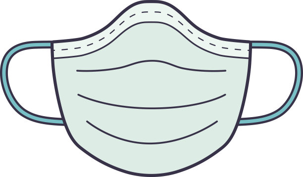 口罩矢量图素材ID：307846356