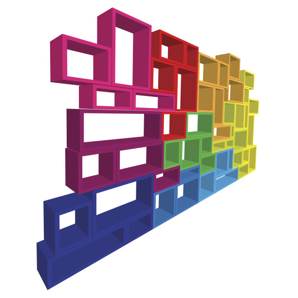 向量模块化搁置3d图片下载