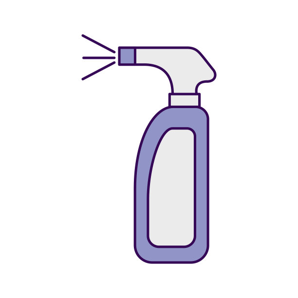 带有喷头图标的瓶子图片下载